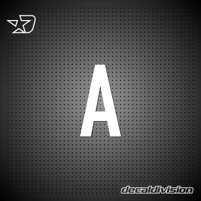 Vinyl Letter A - DIN
